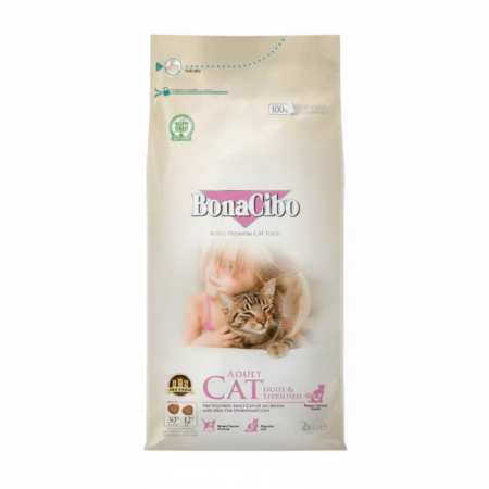 Bonacibo Adult Cat Light & Sterilised Bag