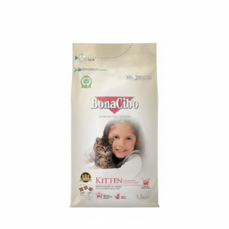 Bonacibo Kitten Chicken with Anchovy & Rice 1.5 Kg Bag