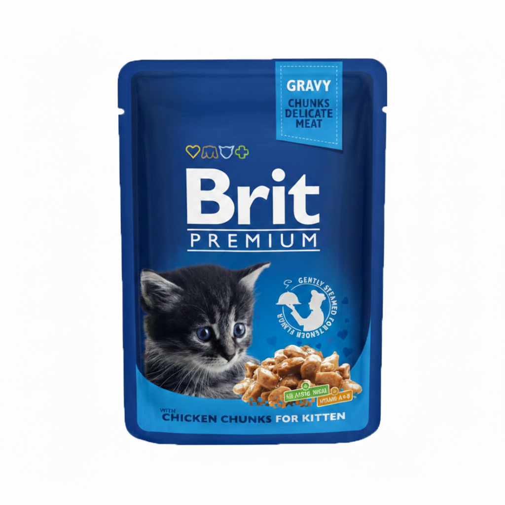 Brit Premium Cat Pouch Chicken Chunks for Kitten