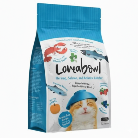 LoveaBowl For Cats at All Life Stages Herring, Salmon and Atlantic Lobster