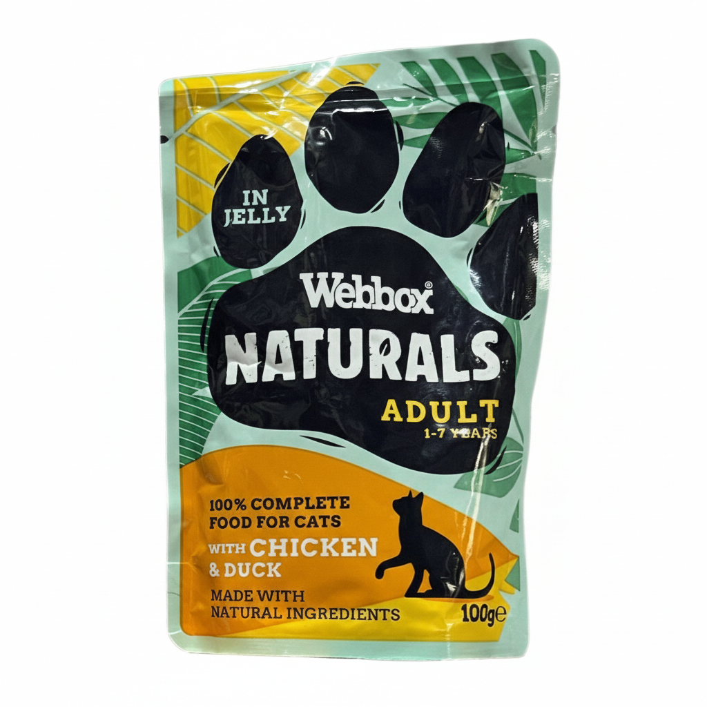 Webbox Natural for Adult Cat with Chicken & Duck in Jelly