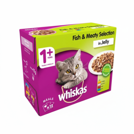 Whiskas Adult Fish & Meat Selection in Jelly Pouch