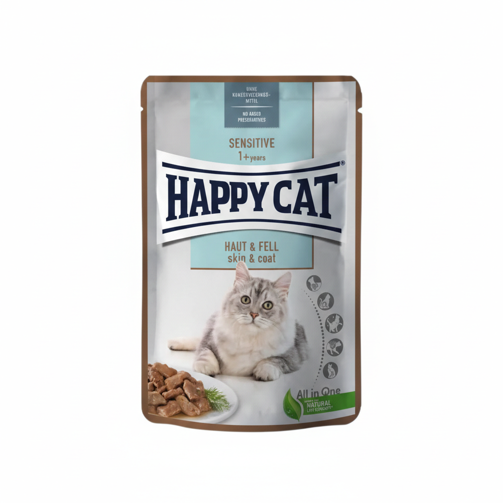 Happy Cat Adult MIS Sensitive Skin & Coat 85 g Pouch