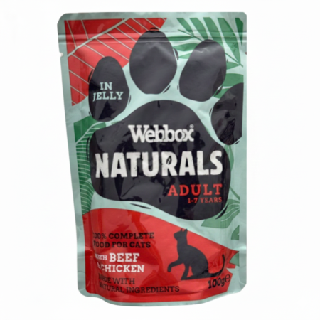 Webbox Natural for Adult Cat with Beef & Chicken in Jelly