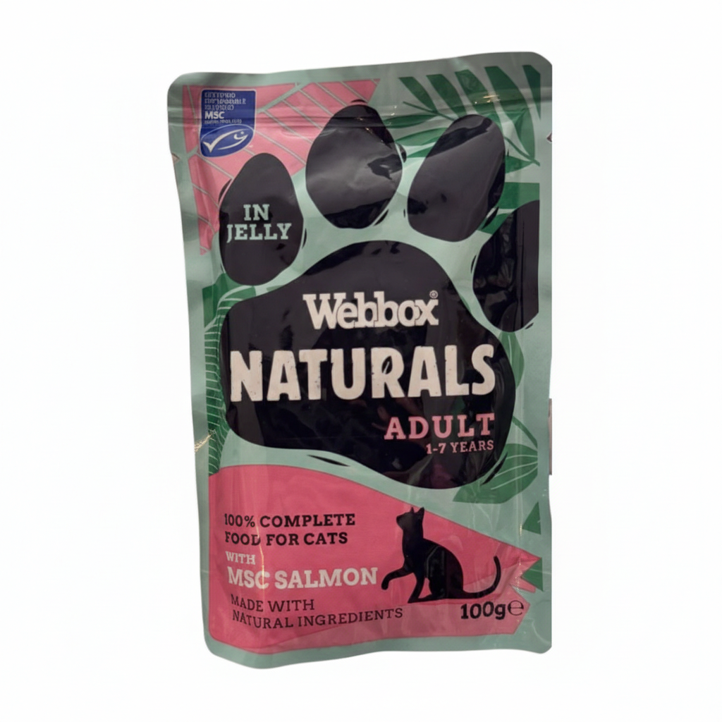Webbox Natural for Adult Cat with MSC Salmon in Jelly