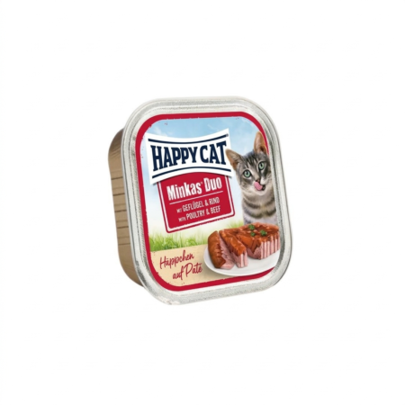 Happy Cat Adult Minkas Duo Poultry & Beef 100 g Pate