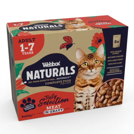 Webbox Naturals Meat in Gravy Wet Cat Food (1 Pouch 100g)
